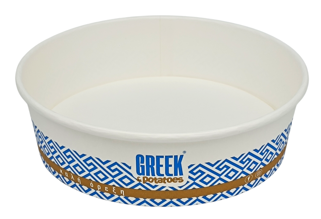 GREEK&POTATOES Saladier rond Ø18.5cm 900ml 200pcs PAPEX