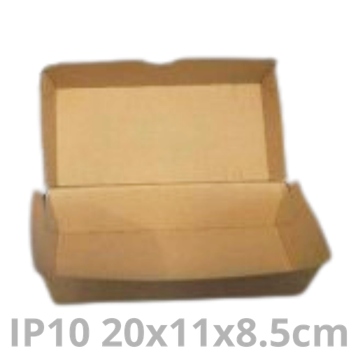[HAMEFSNACK/-HAY] Boite menu hamburger IP10 Eflut 20.4x10.7x8.5cm 50pcs